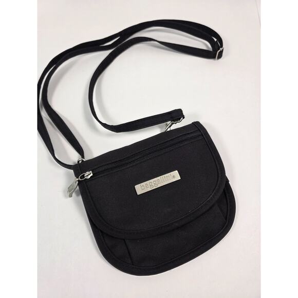 Mini Baggalini Crossbody Belt Organizer Wallet on String Purse Fanny Pack Black - Picture 1 of 7